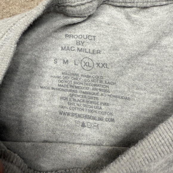 Mac Miller T Shirt Mens Size XL Gray Short Sleeve Rap Tee Adults - Picture 6 of 10